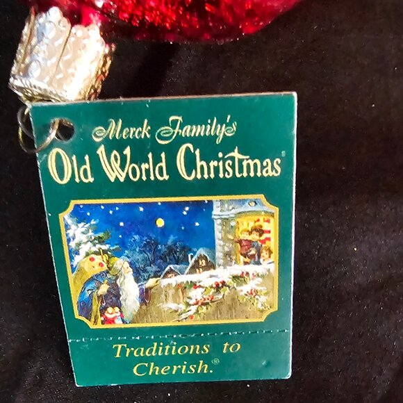 Merck Old World Christmas Festive Father Face Head Holiday Ornament Santa Claus - Picture 3 of 5